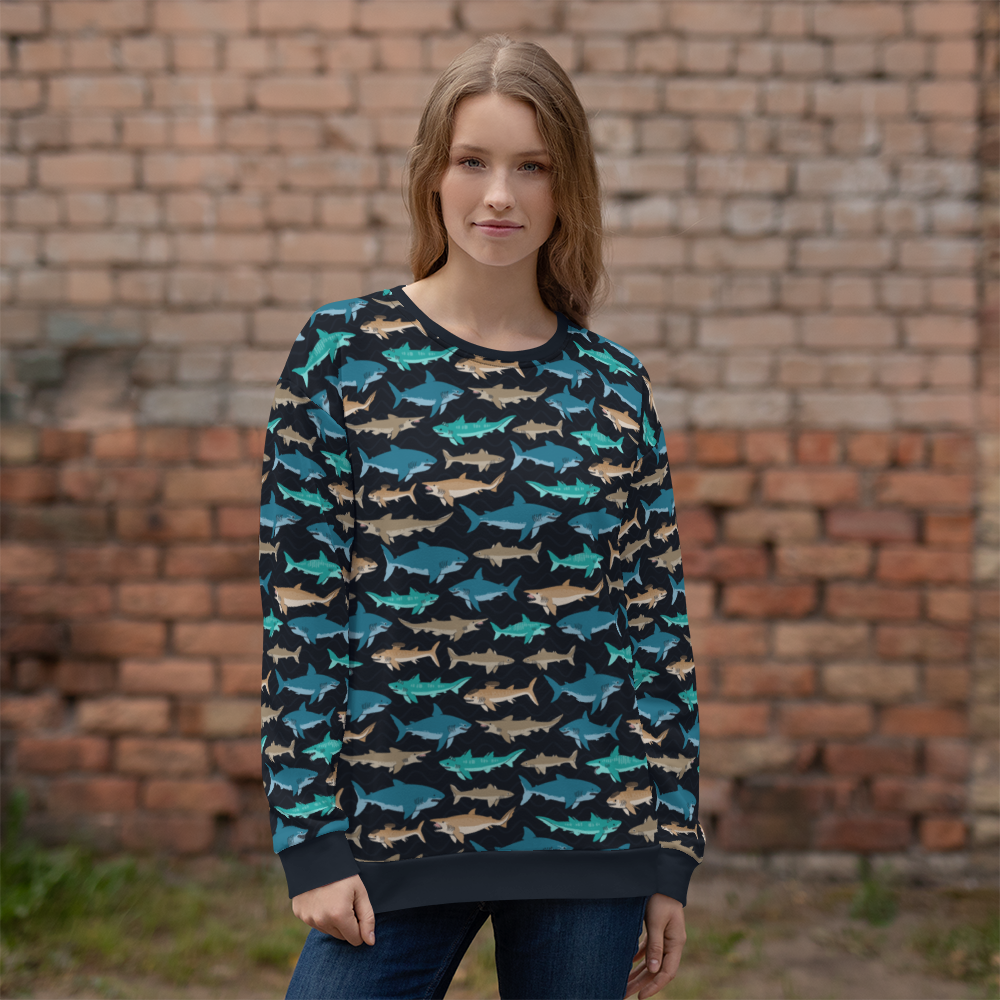 Prehistoric Sharks unisex sweatshirt