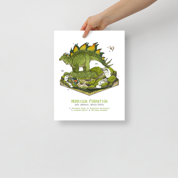 Morrison Stegosaurus Diorama poster