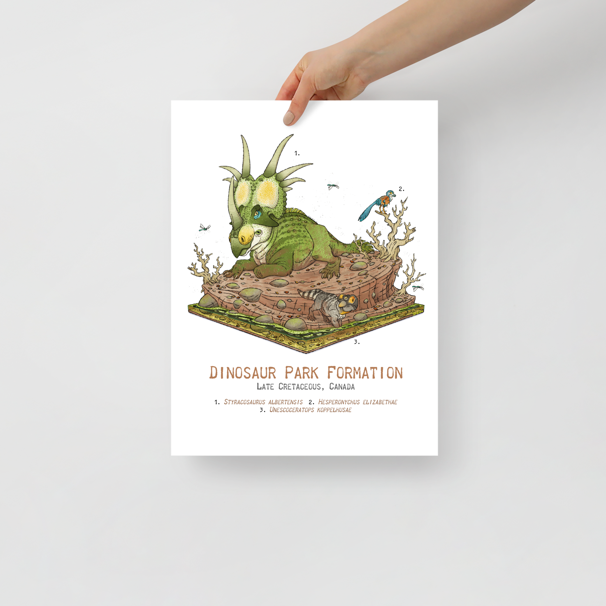 Dinosaur Park Diorama Formation poster