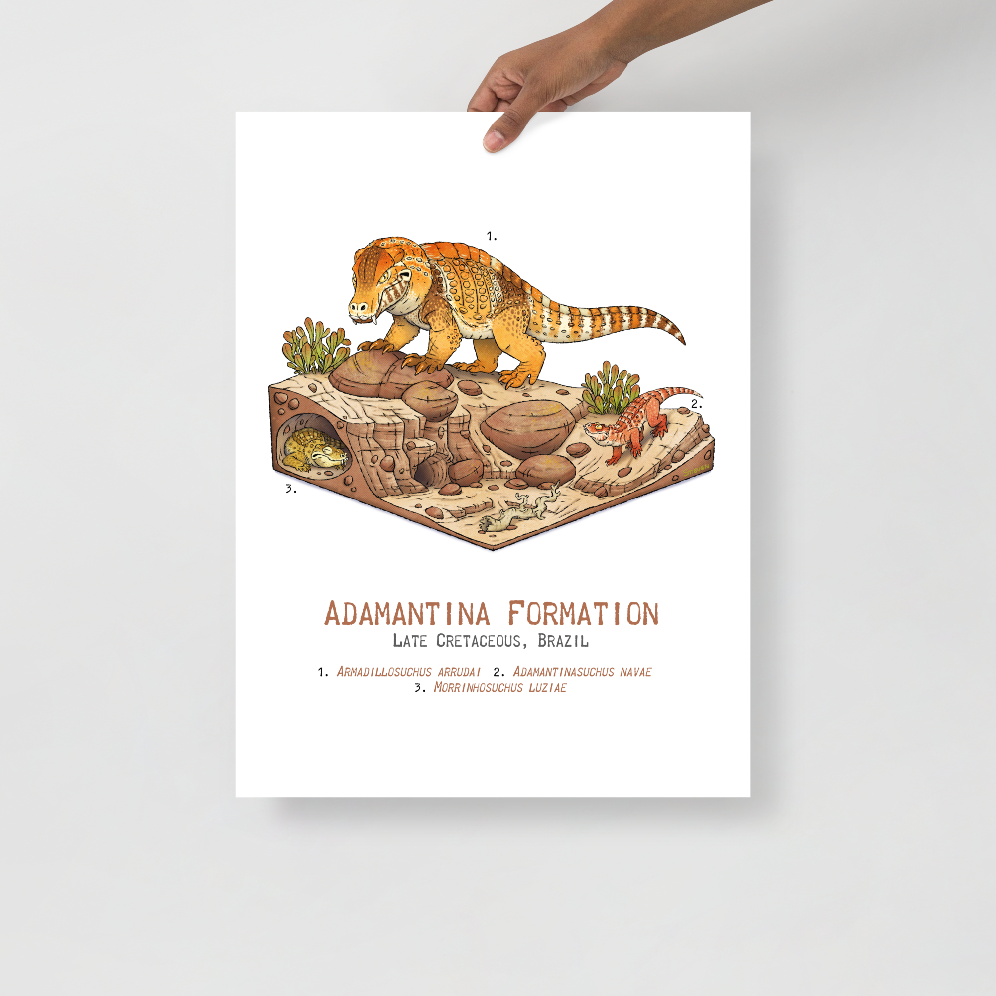 Adamantina Formation Diorama poster