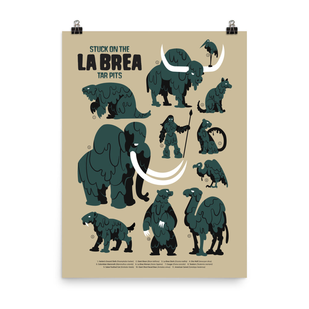 La Brea Tar Pits poster