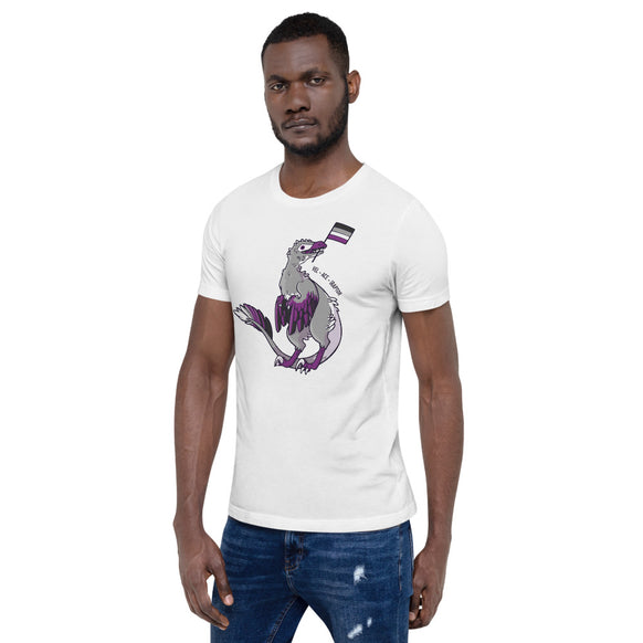 Velociraptor Dinosaur Asexual Pride Flag t-shirt