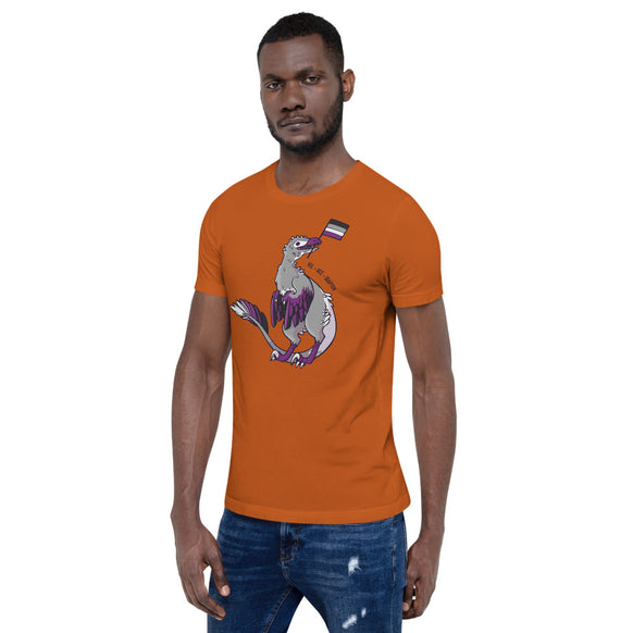 Velociraptor Dinosaur Asexual Pride Flag t-shirt