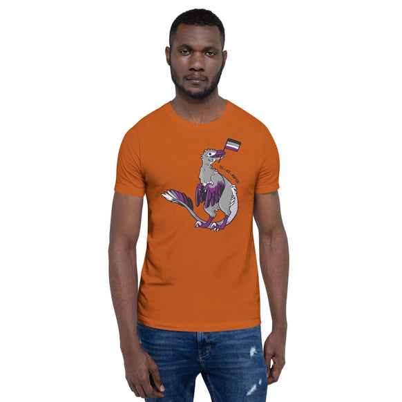 Velociraptor Dinosaur Asexual Pride Flag t-shirt