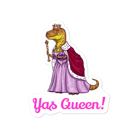 Yas Queen Tyrannosaurus stickers