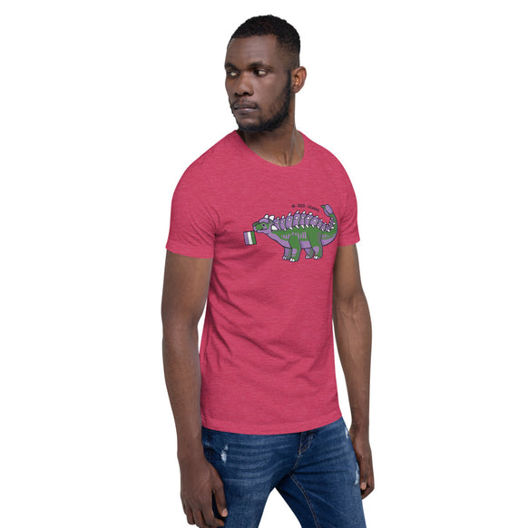 Ankylosaurus Dinosaur Queer Pride Flag t-shirt