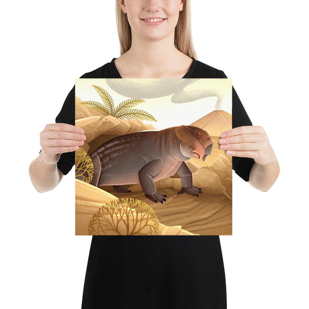 Lystrosaurus Permian Weirdo poster