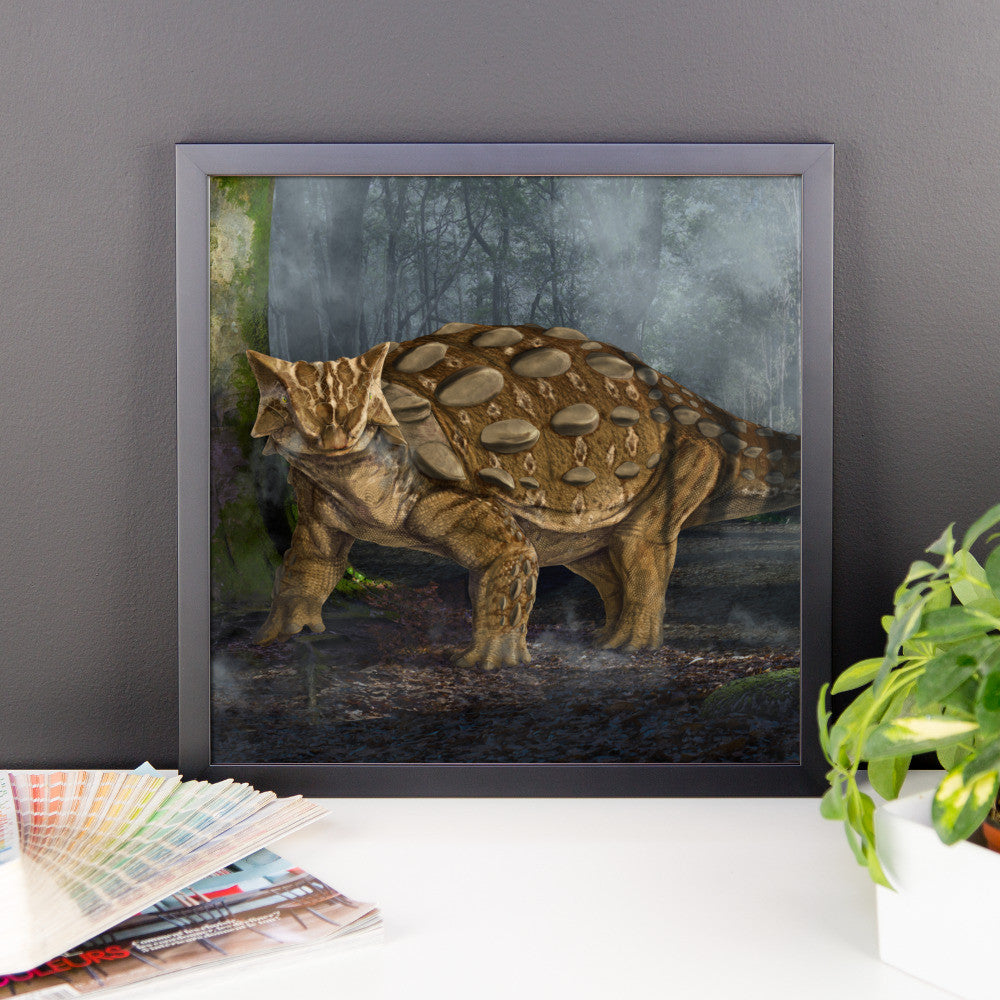 Ankylosaurus framed print