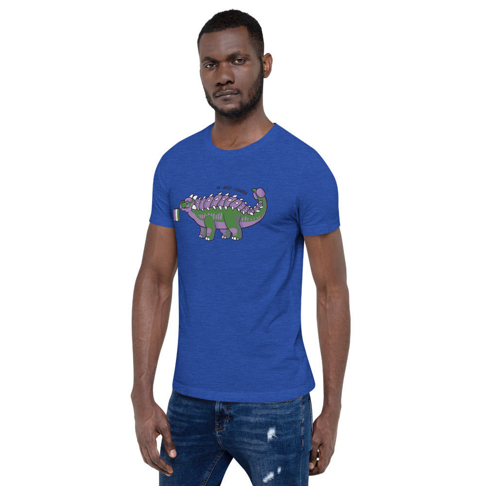 Ankylosaurus Dinosaur Queer Pride Flag t-shirt