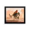 Ouranosaurus framed print