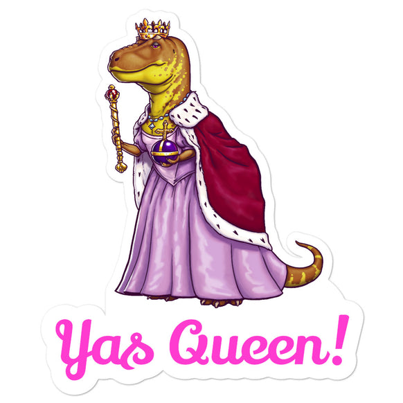 Yas Queen Tyrannosaurus stickers