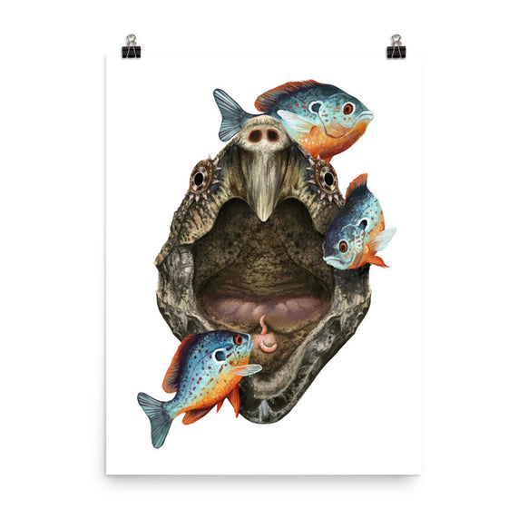 Alligator snapping turtle poster