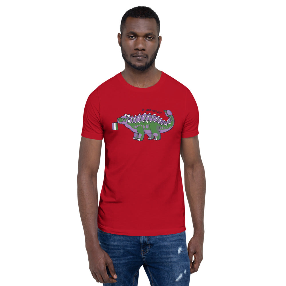 Ankylosaurus Dinosaur Queer Pride Flag t-shirt