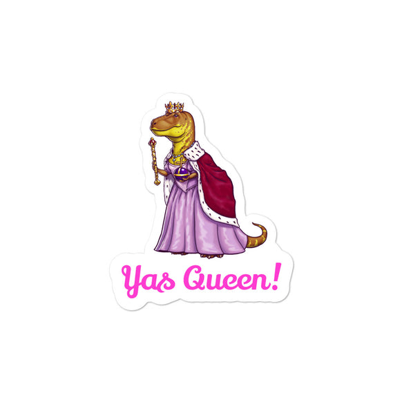 Yas Queen Tyrannosaurus stickers