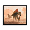 Ouranosaurus framed print