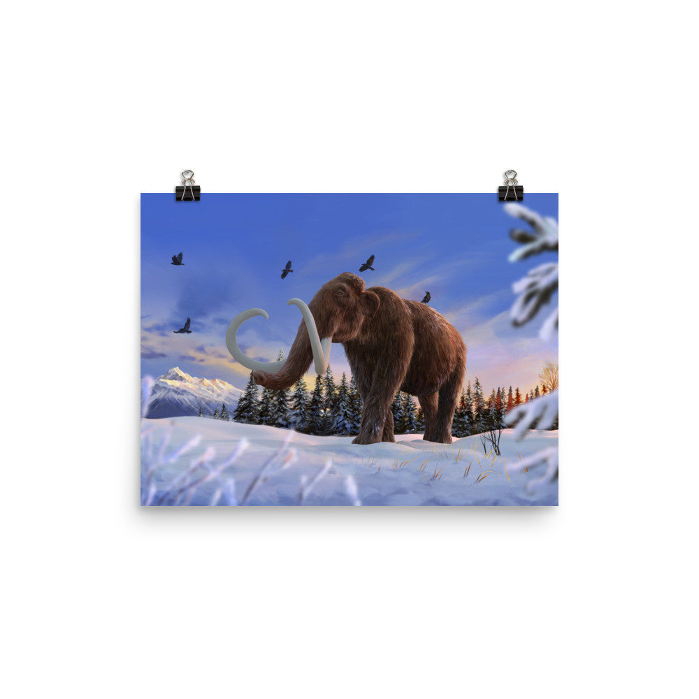 Woolly mammoth poster