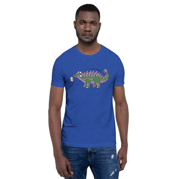 Ankylosaurus Dinosaur Queer Pride Flag t-shirt