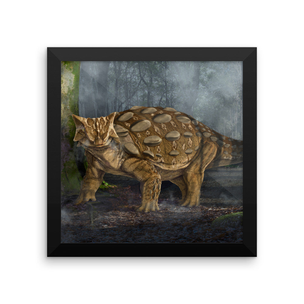 Ankylosaurus framed print