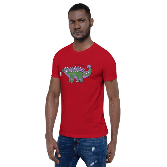 Ankylosaurus Dinosaur Queer Pride Flag t-shirt