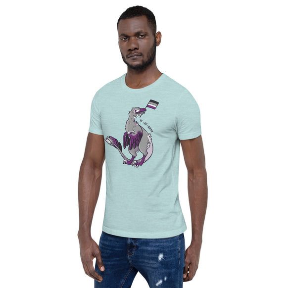 Velociraptor Dinosaur Asexual Pride Flag t-shirt