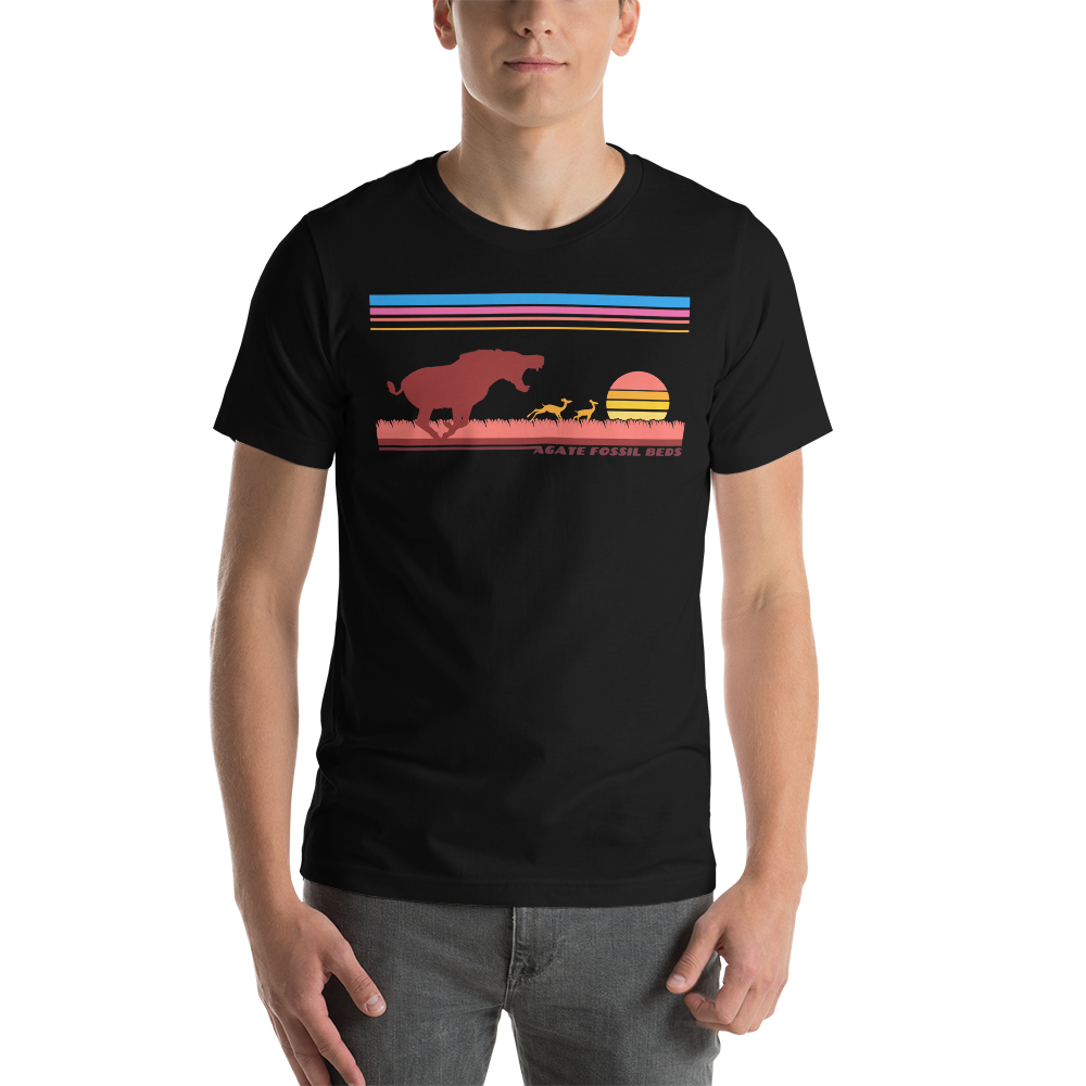 Agate unisex retro t-shirt